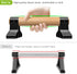 SELEWARE Wood Parallettes Push Up Bars, Anti-slip Handstand Bars for Calisthenics, Fitness, Solid Wood with Metal