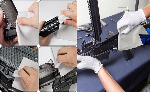 10PCS Rags12 x12 Gun Cleaning Cloth - Gun Cloth Microfiber Towel Lint Free Gun Cloth, Gun Cleaning Wipes Great for All
