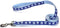 Guardian Gear Nylon Two-Tone Pawprint Dog Leash, 4-Feet x 5/8-Inch Lead, Blue