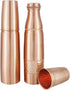 Set of 2 Copper Water Bottles with Copper Tumblers - 1000 Ml Capacity for Ayurveda Health Benefits