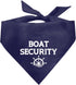 Dark Blue Boat Security Dog Bandana, Funny Triangle Scarf for Small Medium Large Dogs, Dog Boating Accessories (D9)