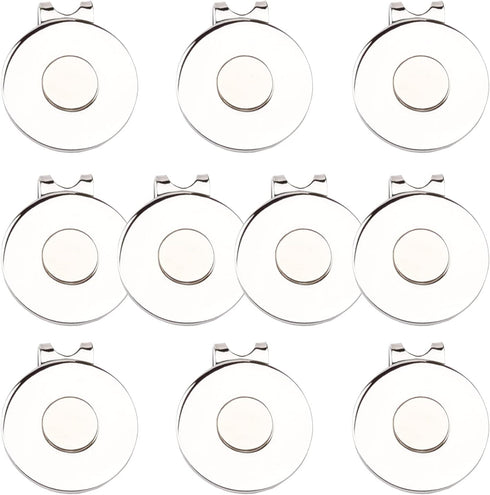Magnetic Golf Hat Clips, Ball Marker Holder for Golf Gloves, Hats, Bags, Caps, and Visors