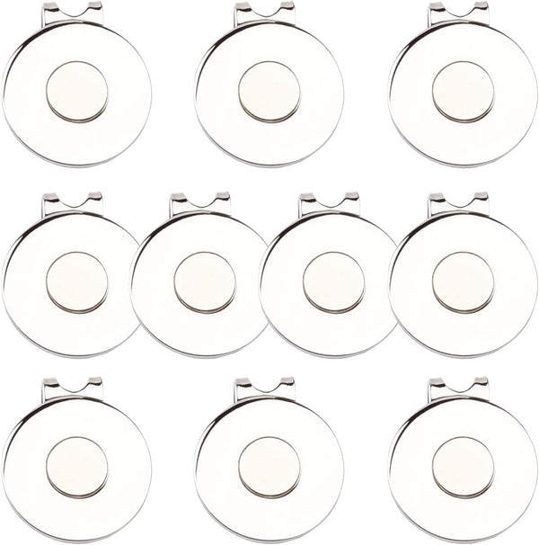 Magnetic Golf Hat Clips, Ball Marker Holder for Golf Gloves, Hats, Bags, Caps, and Visors