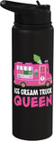 Classic Ice Cream Truck Driver Nostalgic Vehicle Ice Cream Truck Queen Frozen Dessert Ice Cream Truck Driver Stainless Steel
