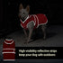 MIGOHI Reflective Waterproof Dog Coat, Medium, Red, Fleece Lined