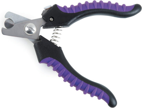 Master Grooming Tools Ergonomic Pro Nail Clippers - Stainless Steel for Trimming Pet Nails, Small, Purple
