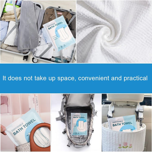 5 Travel,55 27.5 inch Packed Disposable Bath Towels PCS Large Portable Bath Towels for x Soft Big Body Towel,Washcloth