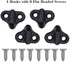 Kayak Lashing Hooks - 4pcs Nylon J Shape Hooks with Flat Head Screws for Kayak Canoe Paddle Board Rigging