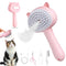 Cat Steam Brush - 3 in 1 Grooming Tool for Shedding with Water Tank, Self-Cleaning Comb for Cats & Dogs