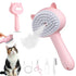 Cat Steam Brush - 3 in 1 Grooming Tool for Shedding with Water Tank, Self-Cleaning Comb for Cats & Dogs