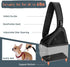 SlowTon Pet Dog Sling Carrier, Hands Free, Small Animal Puppy Up to 6 lbs, Machine Washable