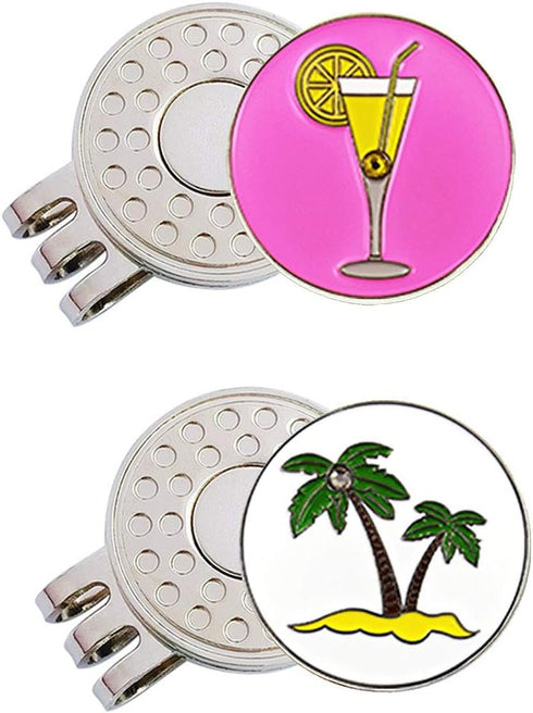 Golf Ball Markers with Hat Clips, Value Sets for Men and Women Golfers, Premium Gifts for Enthusiasts