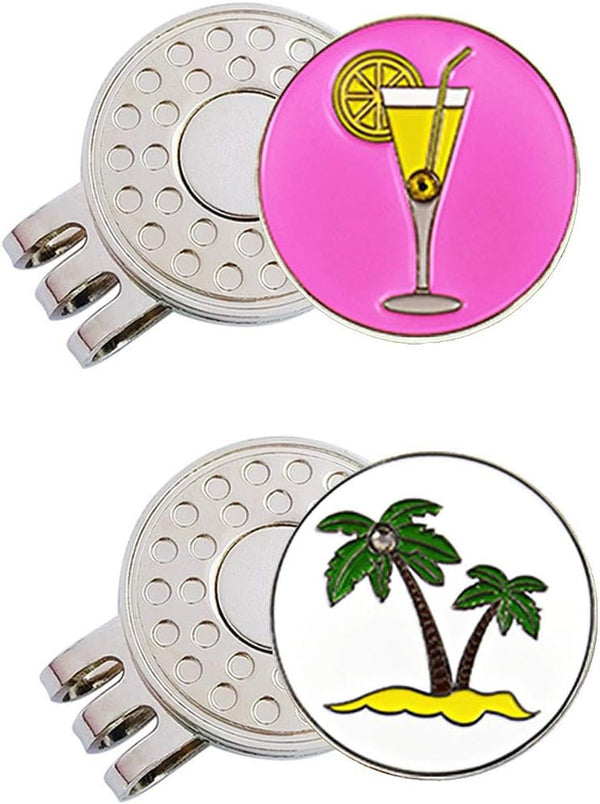 Golf Ball Markers with Hat Clips, Value Sets for Men and Women Golfers, Premium Gifts for Enthusiasts