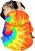 Howilath Dog Hoodie Sweaters with Hat, Tie-dye Rainbow Soft and Warm Dog Sweater for Small Medium Large Dogs Cats Shirt