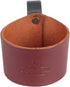Tourbon Leather Bike Beverage Holder, Small Bicycle Water Bottle Cup Holder, Brown