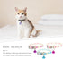 PATKAW 3Pcs Glowing Cat Dog Collar with Bell, Light Up Puppy Collar, Adjustable Fluorescent Pet Safety Collar