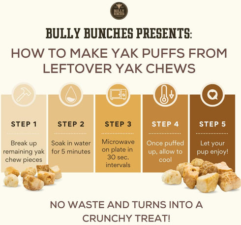 Bully Bunches Mega Authentic Yak Cheese Himalayan Chews for Giant Dogs, All Natural Dental Chews (4 PK)