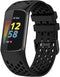 TopPerfekt Sport Bands for Fitbit Charge 5, Adjustable Breathable Soft Silicone Replacement Straps for Activity Tracker