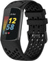 TopPerfekt Sport Bands for Fitbit Charge 5, Adjustable Breathable Soft Silicone Replacement Straps for Activity Tracker
