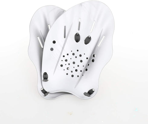 Gasher Swimming Training Paddles with Adjustable Straps, Contoured Swim Hand Paddles, Swimming Fins