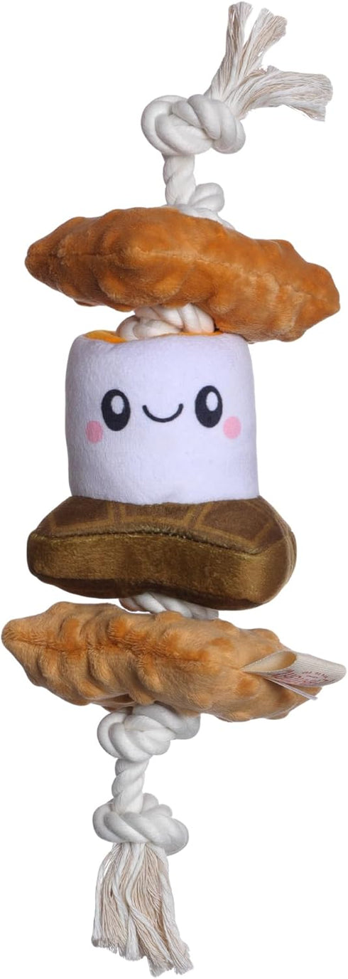 Territory S'Mores Squeaker Rope Tug Dog Toy