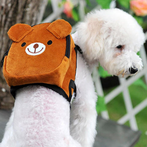 Pet Backpack - Cute Dog Backpack with Adjustable Straps for Small Dogs and Cats, Dog Saddle Bags for Outdoor Travel