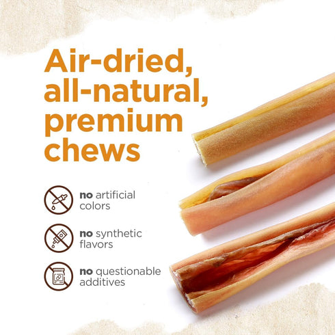 Natural Farm Beef Cheek Strips, 10-12 Inch (12-Pack) - High Protein, Long Lasting Treats for All Dog Sizes