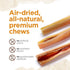 Natural Farm Beef Cheek Strips, 10-12 Inch (12-Pack) - High Protein, Long Lasting Treats for All Dog Sizes