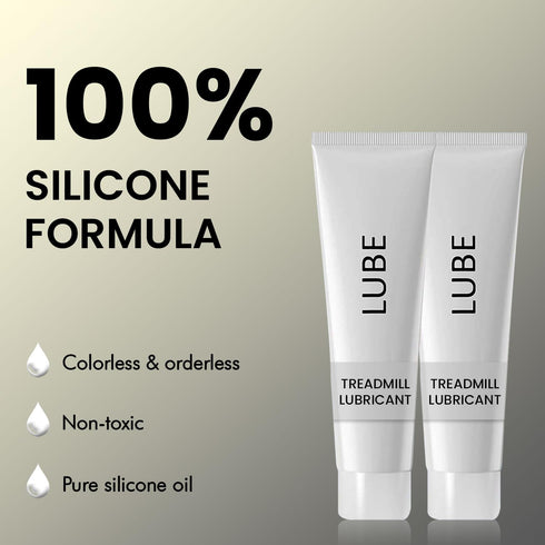 FixFit Solutions 100% N020001 Set 2 Spirit Sole Treadmill Lubricant Tube of Tread Belt Deck Lube Silicone Lubricant Oil