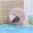 WishLotus Silent Hamster Running Wheel, Pink Exercise Toy for Dwarf Hamster, Cage Accessory for Golden Silk Shih Tzu