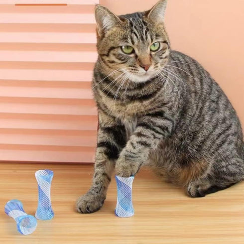 (12 Packs) ISMARTEN Cat Spring Toys, Tube Spring Toy Interactive Cat Toy for Indoor Cats, Plastic Spring Coils Attract