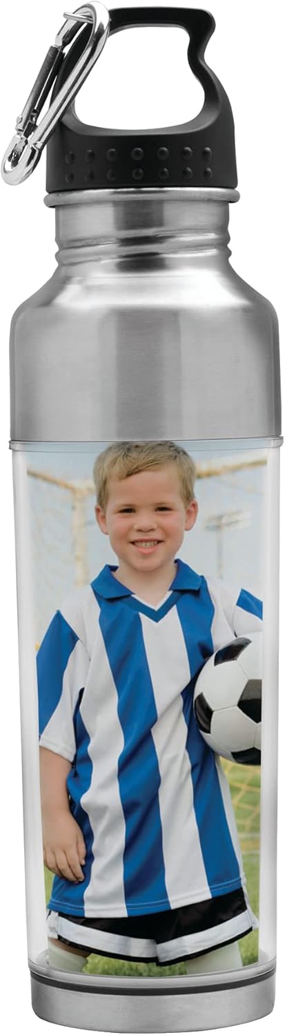 Thermo-Temp Stainless Steel Photo Water Bottle - Create Your Own Design