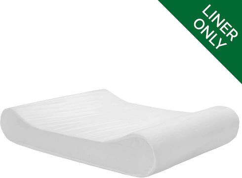 Furhaven Dog Bed Liner - Water-Resistant Contour Luxe Lounger Foam Mattress Protector Cover, White, Jumbo Plus