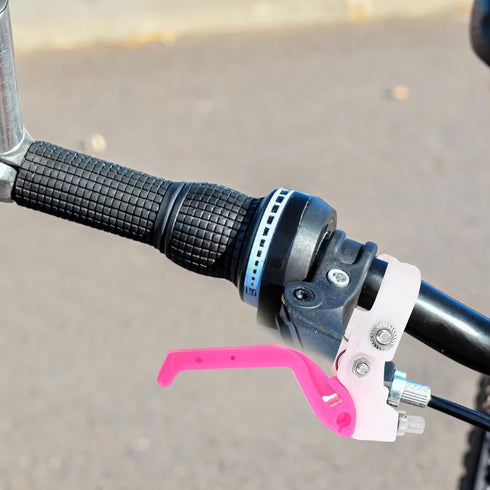 Garneck 1 Pair Kids Bike Brake Levers - Plastic Handles for Children Cycle Brake Replacement (Rosy)