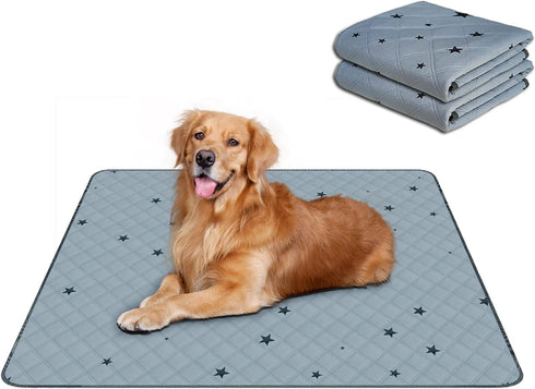 RIOUSSI Washable Pee Pads for Dogs, Reusable, Absorbent, Leakproof, Non Slip Pet