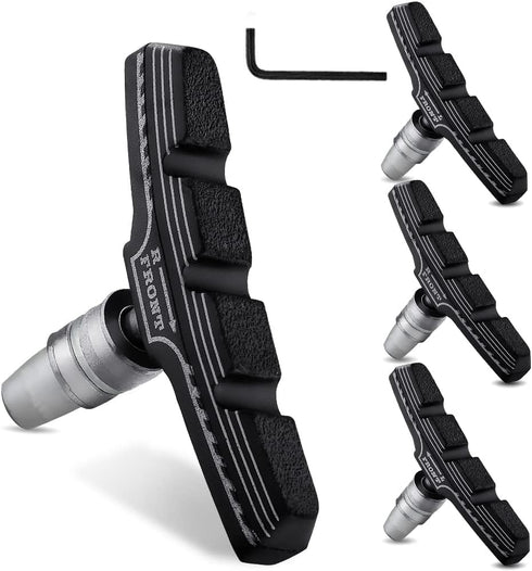 Hapleby 4PCS Premium Bike Brake Pads, Professional Mountain Bicycle V-Brake Blocks Kit with Free Hex Wrench
