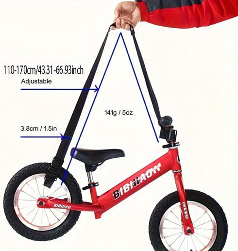 ShanLily Adjustable Scooter Shoulder Strap - Non-Slip Carrying Strap for Bicycle, Beach Chair, Folding Bike & Yoga