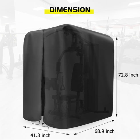 Protective Cover for Home Gym Set, Waterproof & Dustproof for Indoor or Outdoor Exercise Equipment