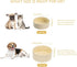 SPUNKYJUNKY 13.5OZ Ceramic Dog and Cat Bowl - Modern Cute Weighted Food Water Bowl, Replacement Beige (1 Pack)