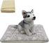 Cat Dog Bed Mat & Blanket, Reversible Pets Crate Pad Bed Mat and Ultra Soft Warm Fleece Calming Blanket for Small Puppy