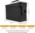 GUGULUZA .30 Cal Metal Ammo Can, Lockable Waterproof & Airtight Ammo Storage Case for Shotgun, Rifles, Pistols