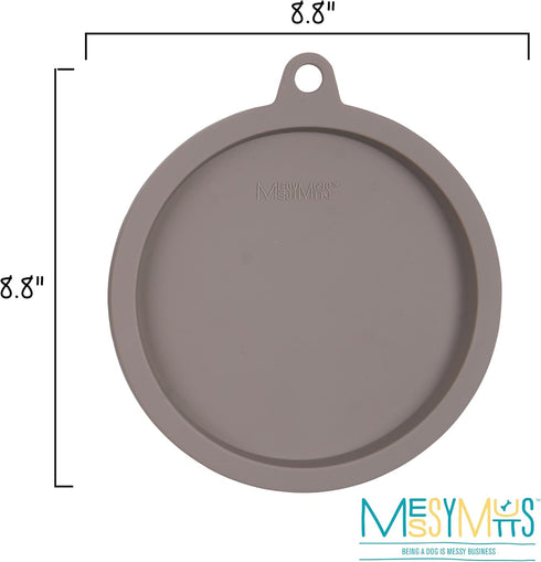 Messy Mutts Silicone Airtight Dog Bowl Lid | Spill-Resistant Seal for Dog Bowls | Compatible with Messy Mutts Stainless Steel Bowls (Sold Separately) | Freezer, Dishwasher Safe | Extra-Large (8.8”) by Messy Mutts