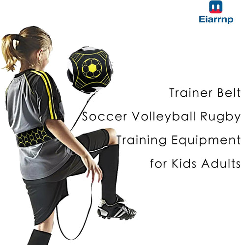 Soccer Kick Trainer Belt for Kids & Adults, Equipment for Soccer, Volleyball, Rugby, Kick Solo Juggling & Agility