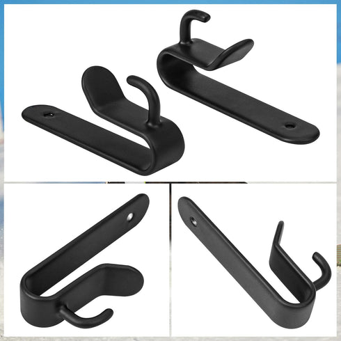 Upgrade Snowboard Wall Mount Clips, Horizontal Skateboard Rack, Storage Display Stand for Room, Garage