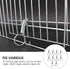10PCS Metal Finger Spring Latch Hook for Fixing Pet Cage Door for Rabbit Cages, Bunnies, Hamsters