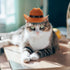 Hemobllo Dog Hat, Adjustable Straw Western Costume Hat for Dogs and Cats, Funny Pet Party Headwear (2PCS)
