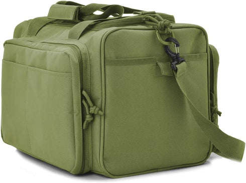 Tactical Gun Range Bag, Deluxe Pistol Shooting Range Duffle Bags