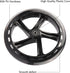 2-Pack 200mm 8-Inch A5, Scooter Replacement Wheels - Wheels for Razor Lascoota, Kid, Youth, Adult Kick Push Scooter