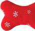 Zanies Plush Blizzard Bones Dog Toy, Large, Red