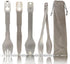 NACETURE Travel Silverware Set, Travel Fork Spoon Knife Set, Portable Utensils, 4-in-1